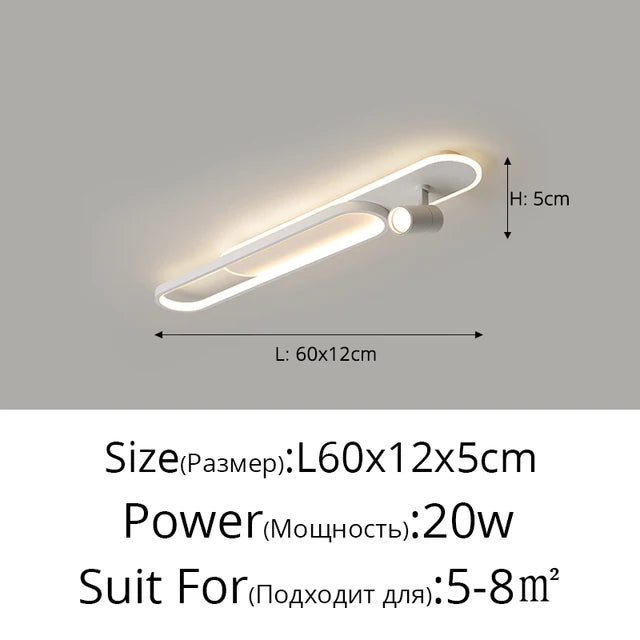 Minimalist LED Ceiling Lights With Spotlights Track Lights   Bedroom Lobby Dining Room Hall Corridor Long Strip Ceiling Lamps