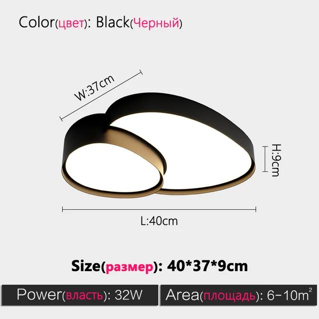Modern simple nordic ceiling lights bedroom dining room lamps black white Living room lamp LED lamp home decorative lamp