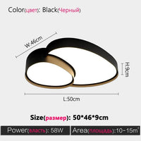 Modern simple nordic ceiling lights bedroom dining room lamps black white Living room lamp LED lamp home decorative lamp