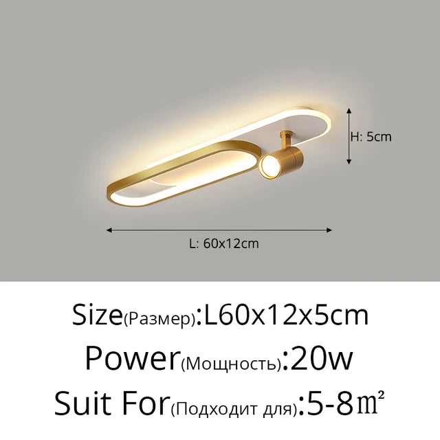 Minimalist LED Ceiling Lights With Spotlights Track Lights   Bedroom Lobby Dining Room Hall Corridor Long Strip Ceiling Lamps