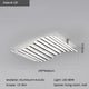 Modern Nordic  LED Ceiling Lamps For Living Dining Room With Remote Control Black Lights Office Bedroom Decor Square Chandeliers
