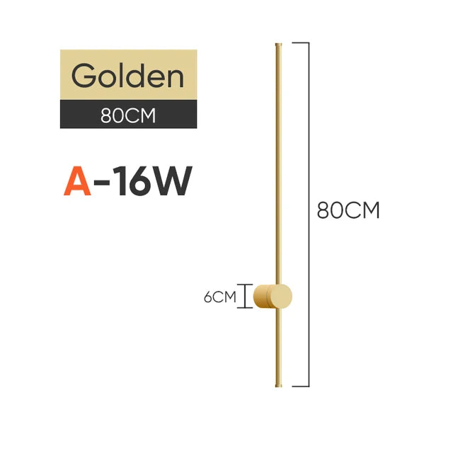 Modern LED Wall Lamp 350°Rotation Long Wall Light For Home Bedroom Stairs Living Room Sofa Background Lighting Decoration Lamp