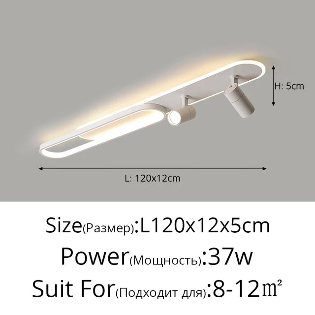 Minimalist LED Ceiling Lights With Spotlights Track Lights   Bedroom Lobby Dining Room Hall Corridor Long Strip Ceiling Lamps