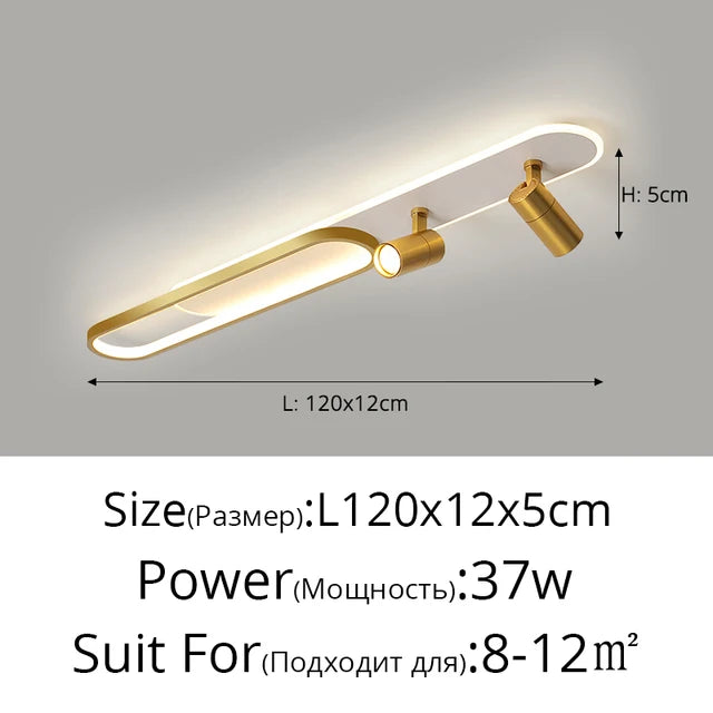 Minimalist LED Ceiling Lights With Spotlights Track Lights   Bedroom Lobby Dining Room Hall Corridor Long Strip Ceiling Lamps