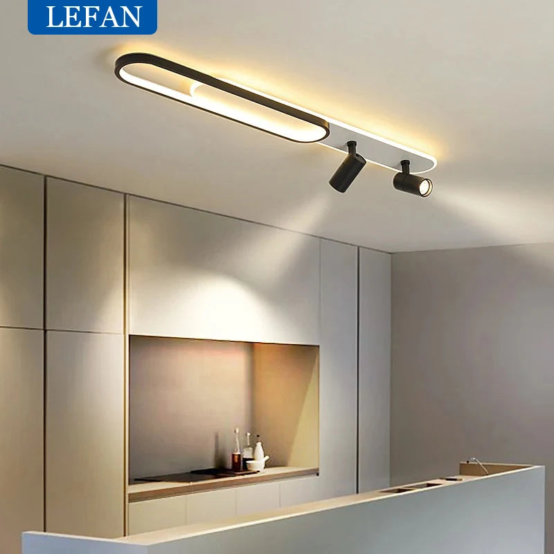 Minimalist LED Ceiling Lights With Spotlights Track Lights   Bedroom Lobby Dining Room Hall Corridor Long Strip Ceiling Lamps