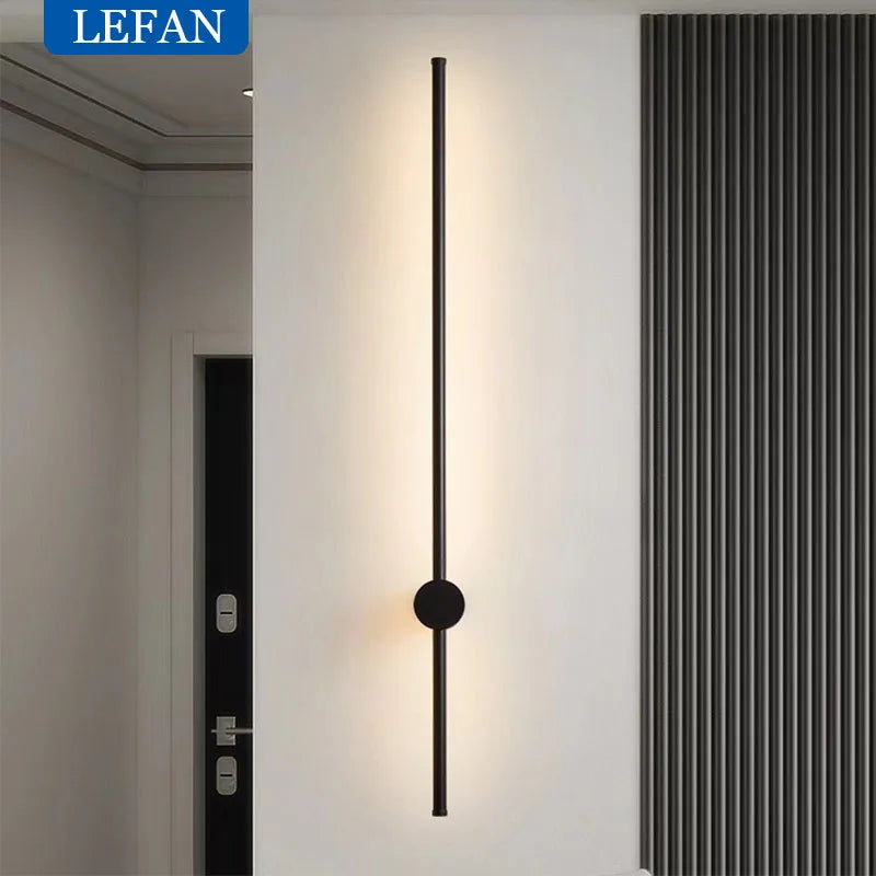 Modern LED Wall Lamp 350°Rotation Long Wall Light For Home Bedroom Stairs Living Room Sofa Background Lighting Decoration Lamp