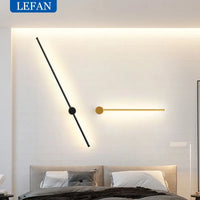 Modern LED Wall Lamp 350°Rotation Long Wall Light For Home Bedroom Stairs Living Room Sofa Background Lighting Decoration Lamp