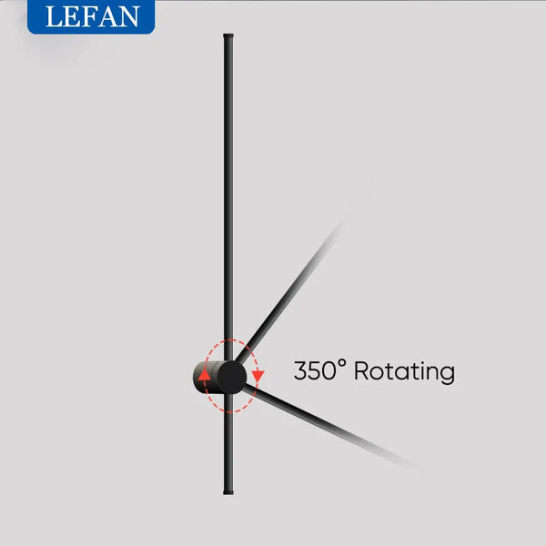 Modern LED Wall Lamp 350°Rotation Long Wall Light For Home Bedroom Stairs Living Room Sofa Background Lighting Decoration Lamp