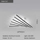 Modern Nordic  LED Ceiling Lamps For Living Dining Room With Remote Control Black Lights Office Bedroom Decor Square Chandeliers