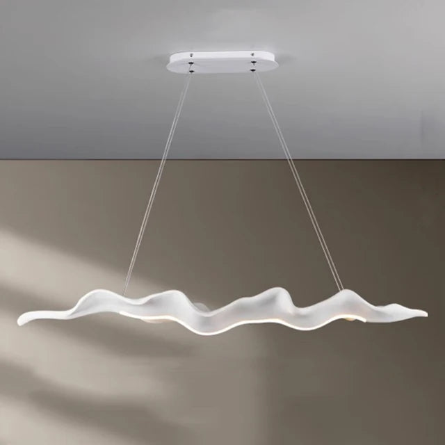 Vintage Resin Leaf Pendant Lights Tea House Dining Room Bedroom LED Chandelier Fixtures Indoor Decor Lighting Hanging Lamp