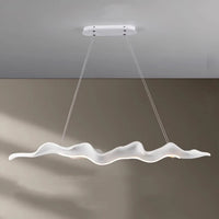 Vintage Resin Leaf Pendant Lights Tea House Dining Room Bedroom LED Chandelier Fixtures Indoor Decor Lighting Hanging Lamp