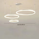Modern Led Chandelier Brushed Rings Home Lighting Ceiling Mounted For Living Room Bedroom Hanging Lamp Gold&Coffee Color Lights